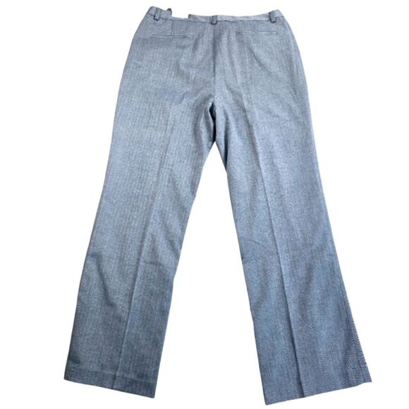 Coldwater Creek -1314 Natural Fit Bootcut Trousers Grey Herringbone Metallic 14 - Picture 2 of 8